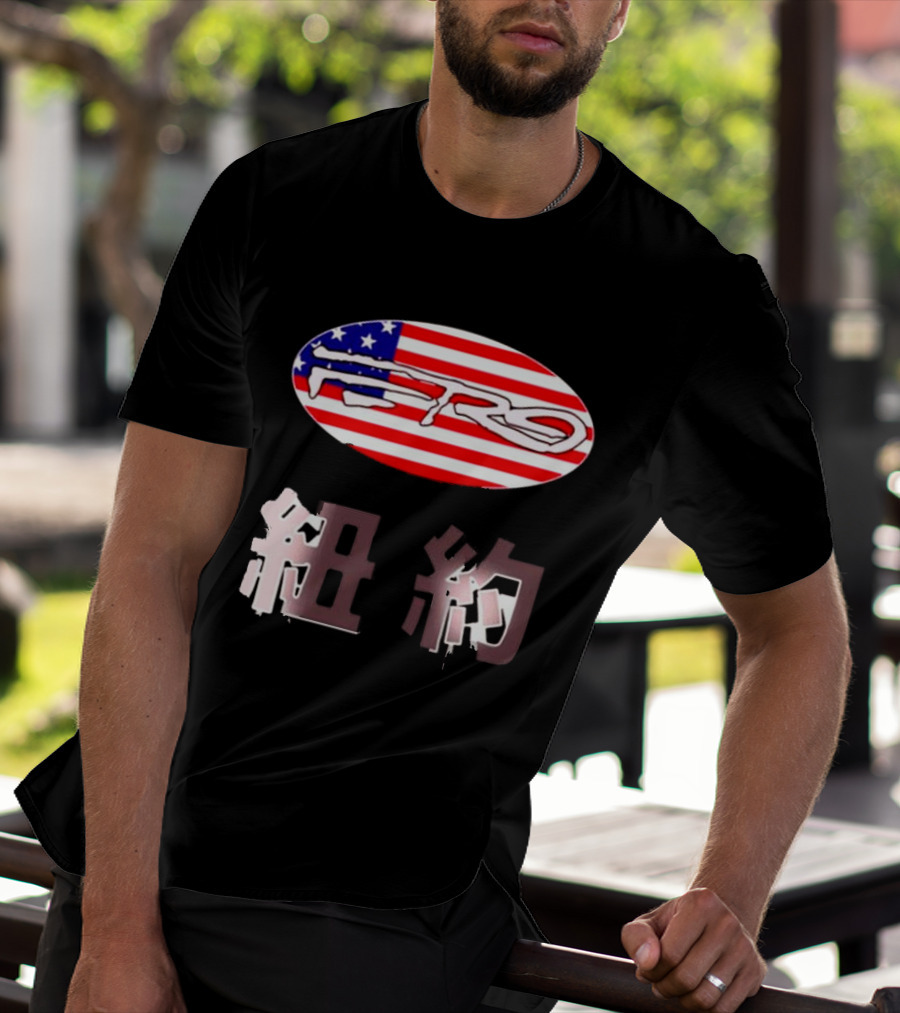 Awake NY Ferg American Flag Oval Logo T-Shirt