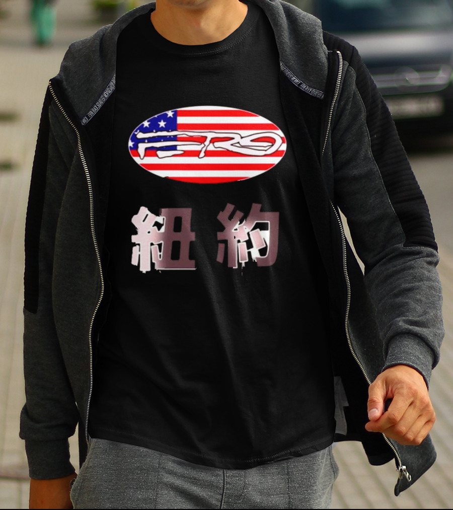 Awake NY Ferg American Flag Oval Logo T-Shirt