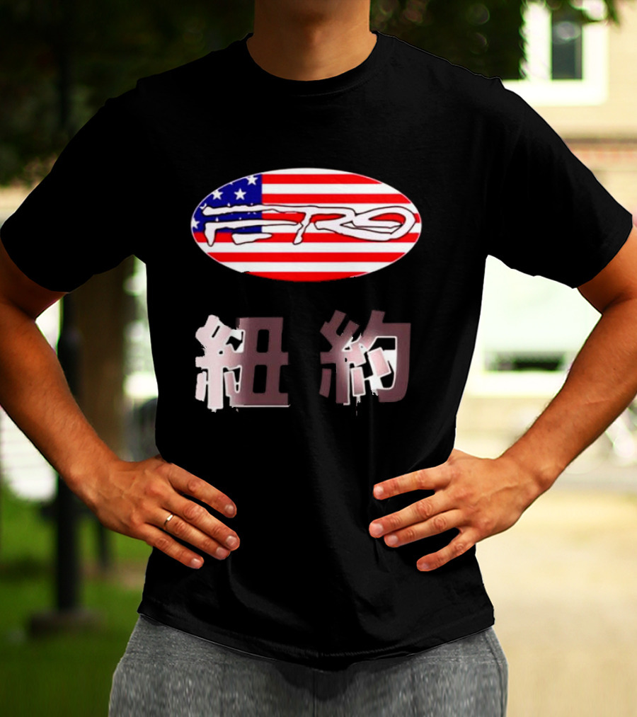 Awake NY Ferg American Flag Oval Logo T-Shirt