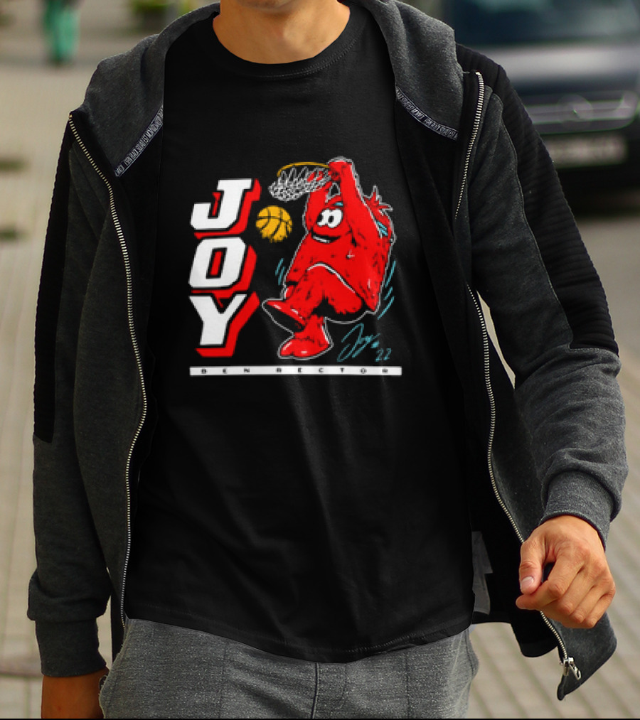 JOY Ben Rector Dunking Basketball Character T-Shirt