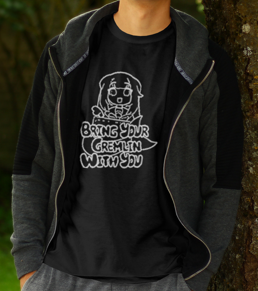Bring Your Gremlin With You Anime Character Expression T-Shirt
