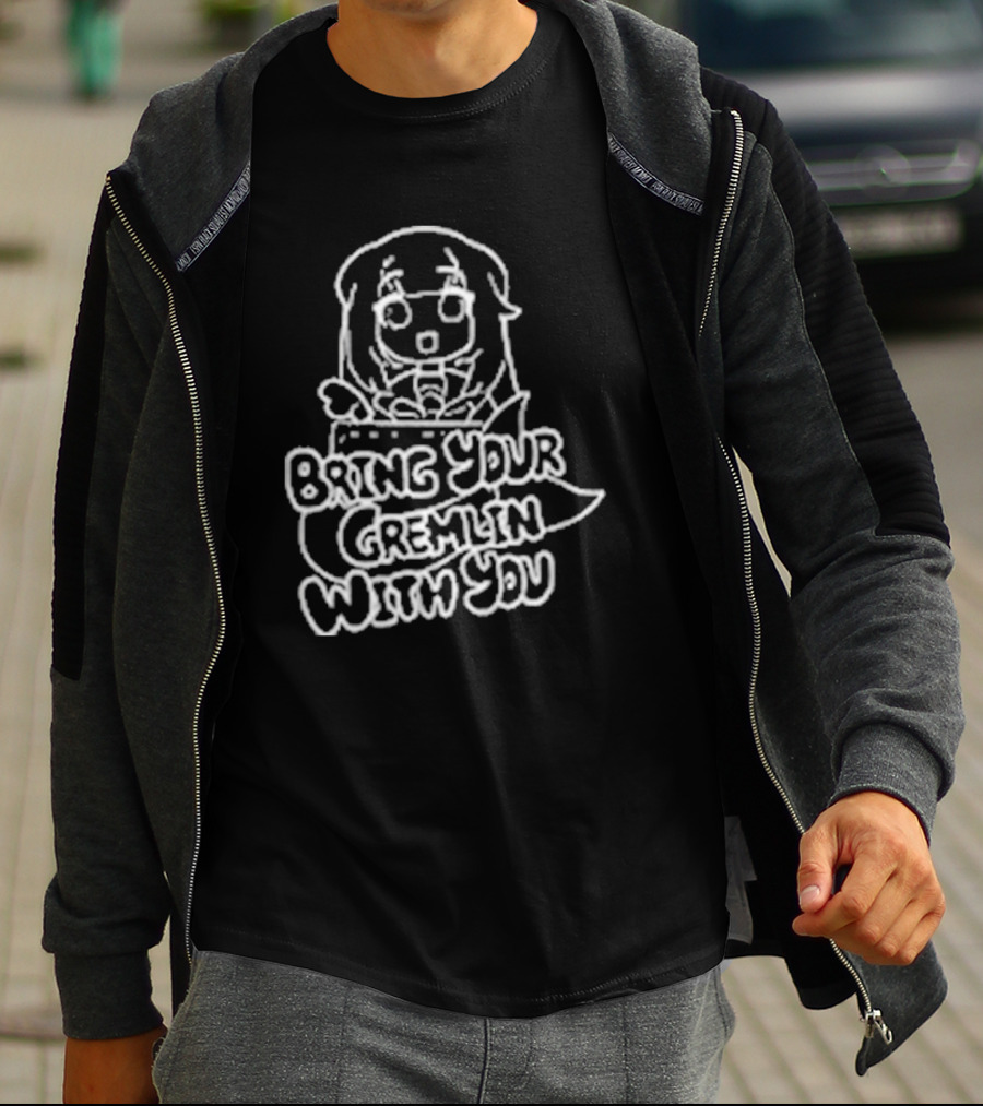 Bring Your Gremlin With You Anime Character Expression T-Shirt
