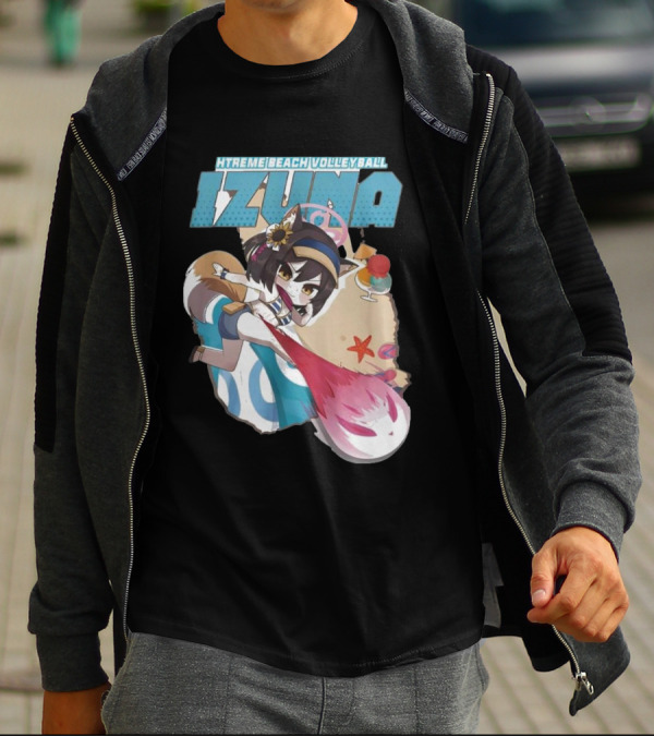 Izuna’s Xtreme Beach Volleyball Anime Character With Beach Elements T-Shirt