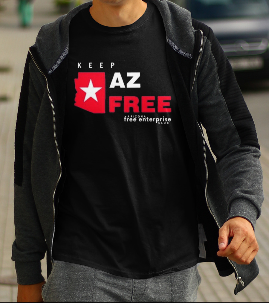 Keep AZ Free Arizona Free Enterprise Club Star T-Shirt