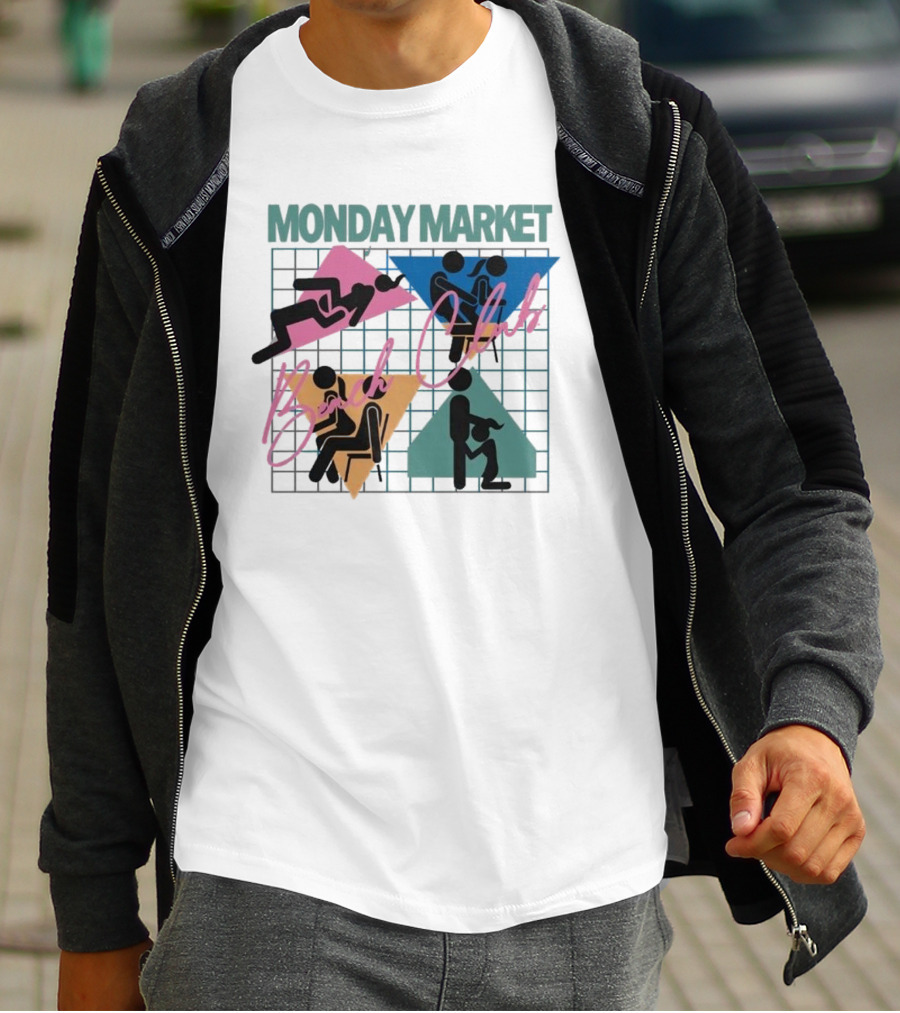 Monday Market Beach Club Geometric Leisure T-Shirt