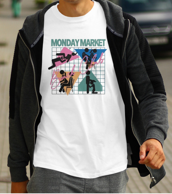Monday Market Beach Club Geometric Leisure T-Shirt