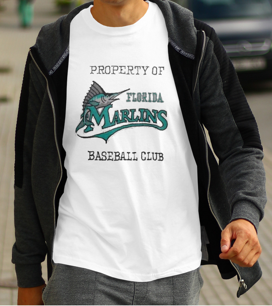 Property Of Florida Marlins Baseball Club T-Shirt