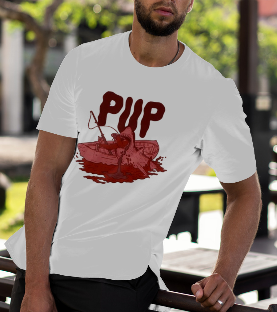 PUP Shark Attack Boat T-Shirt