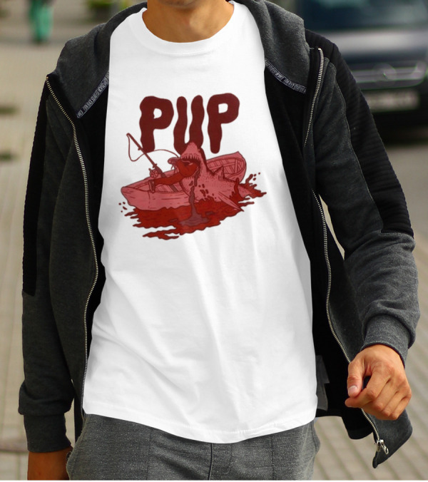 PUP Shark Attack Boat T-Shirt