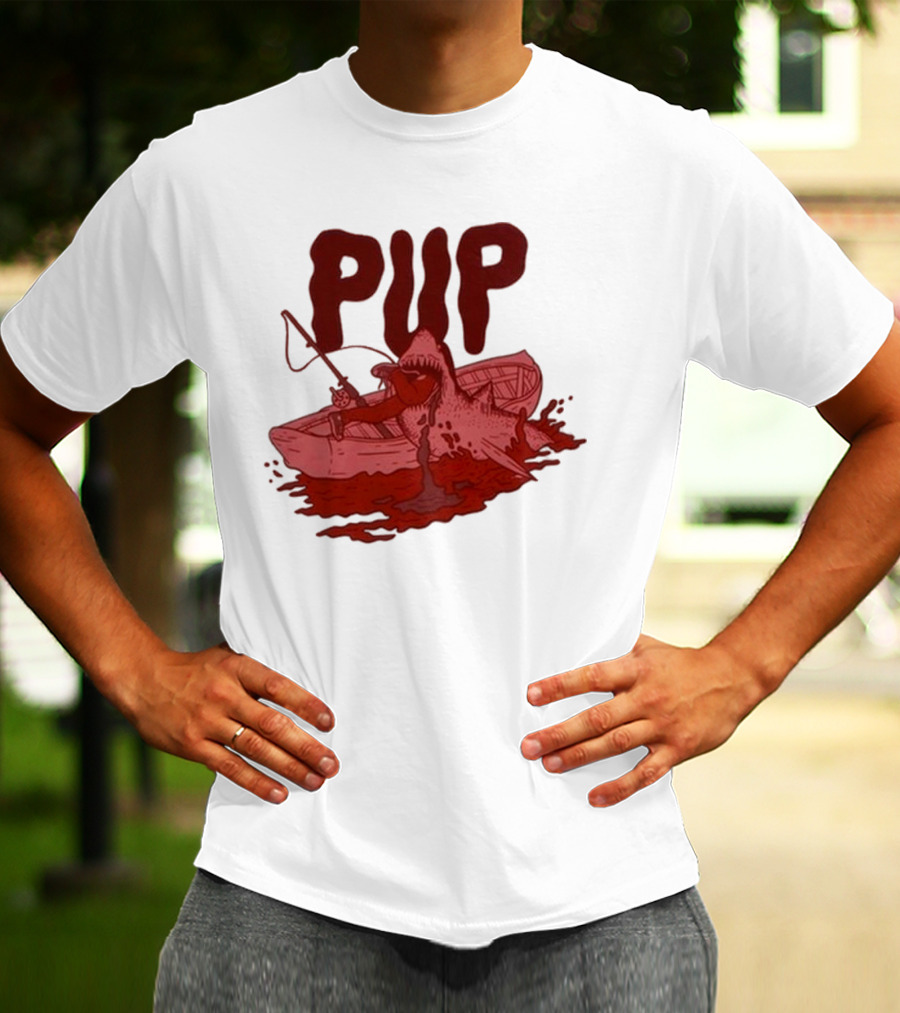 PUP Shark Attack Boat T-Shirt