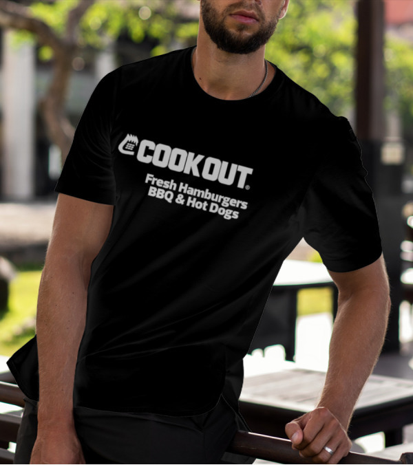 Cook Out Fresh Hamburgers BBQ And Hot Dogs T-Shirt