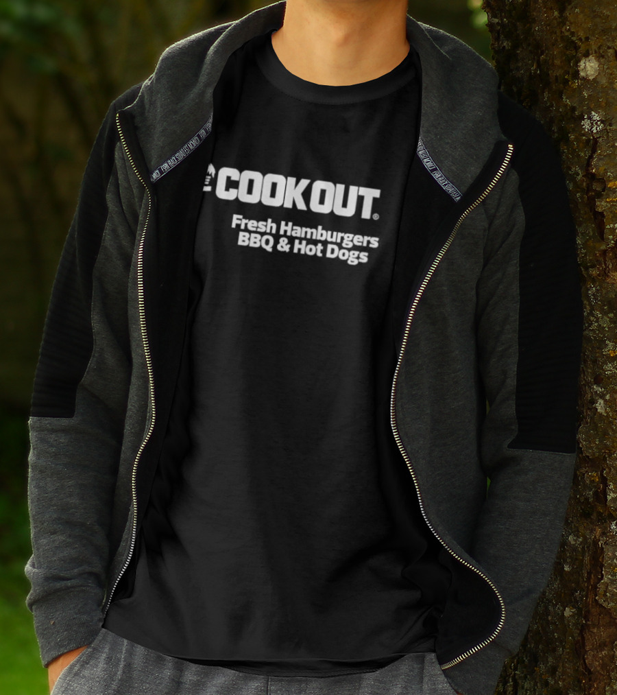 Cook Out Fresh Hamburgers BBQ And Hot Dogs T-Shirt