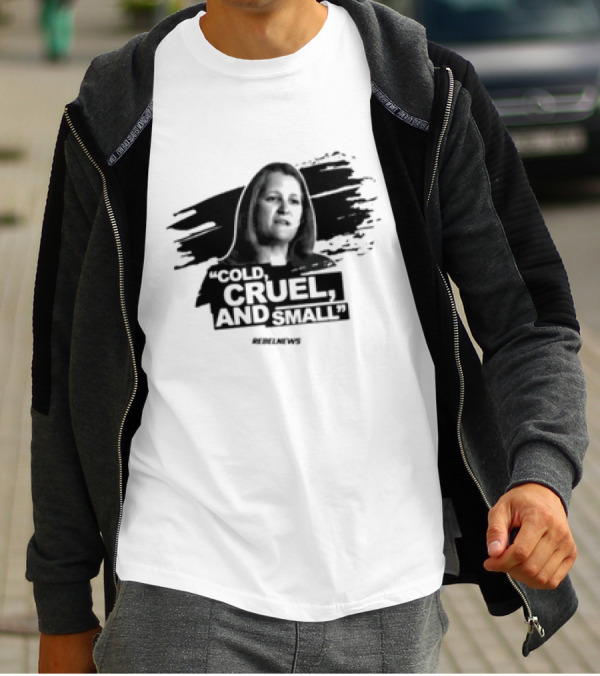 Cold Cruel And Small Sue Ann Levy Rebel News T-Shirt