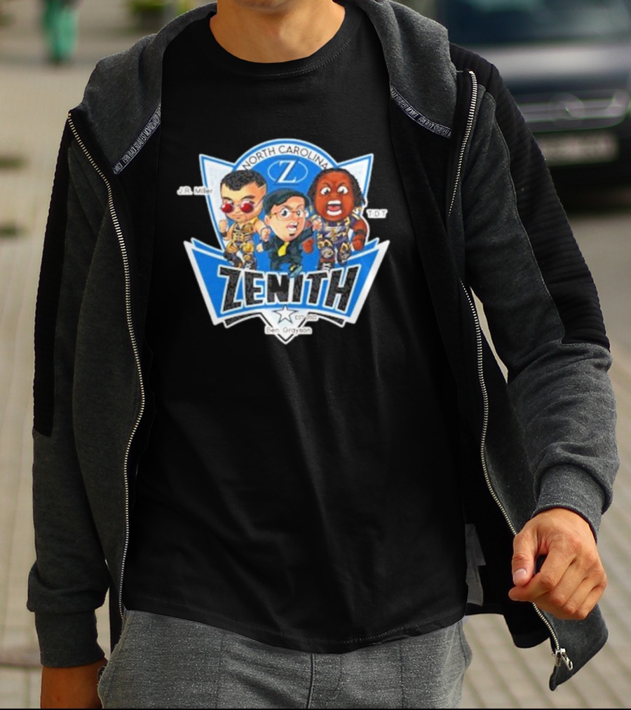 Zenith North Carolina J.R. Miller T.D.T Cartoon By Ben Grayson T-Shirt