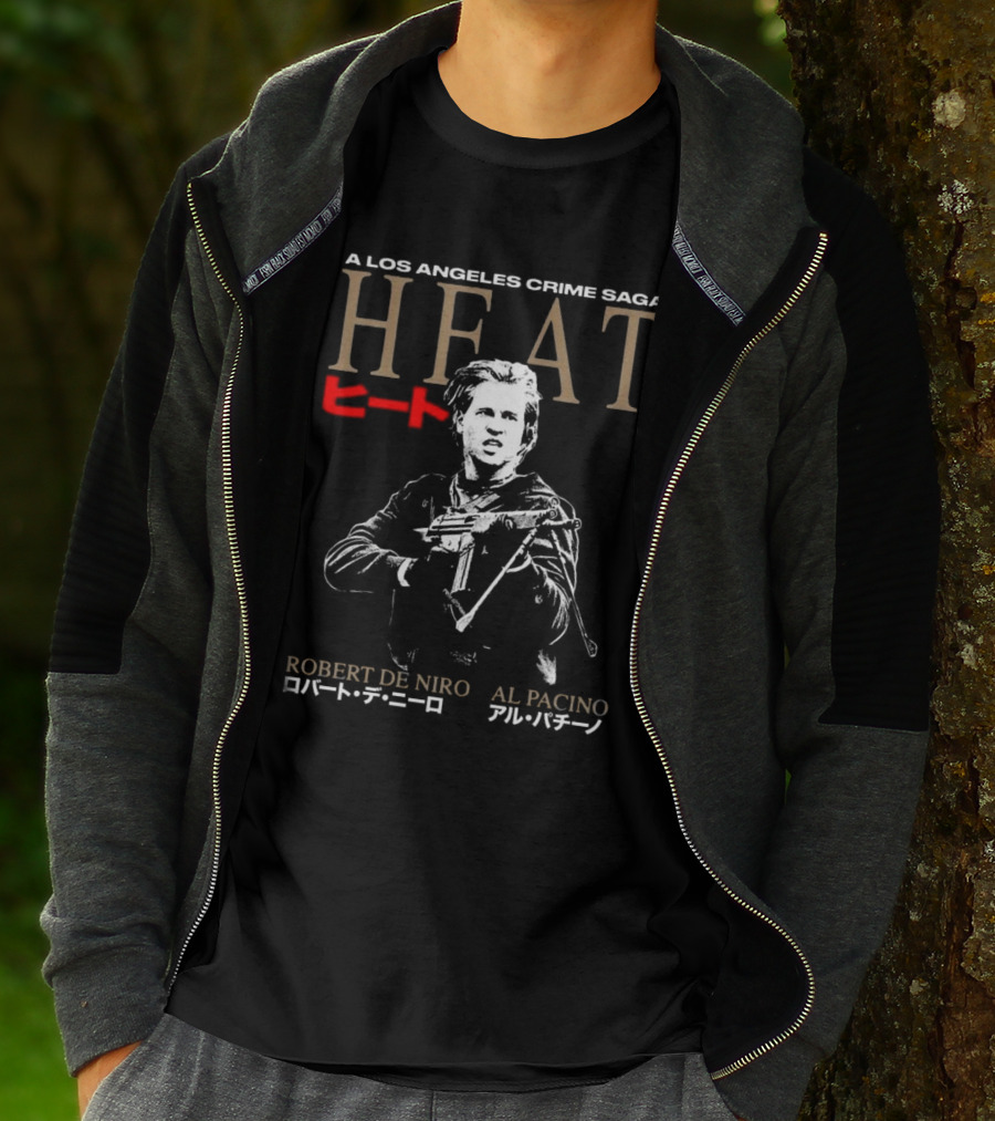 A Los Angeles Crime Saga Heat Robert De Niro Al Pacino Japan Edition T-Shirt