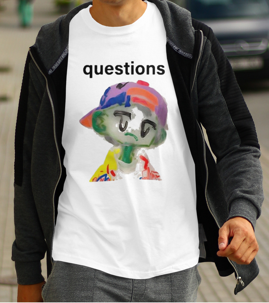 Kikillopieces Colorful Character Questions T-Shirt