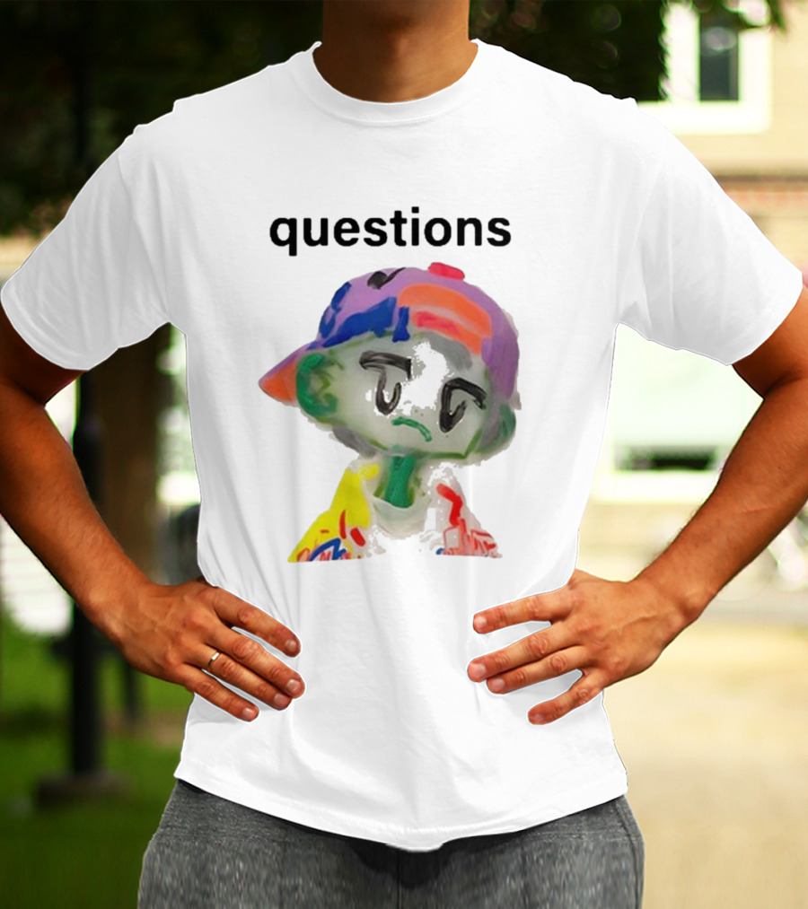 Kikillopieces Colorful Character Questions T-Shirt