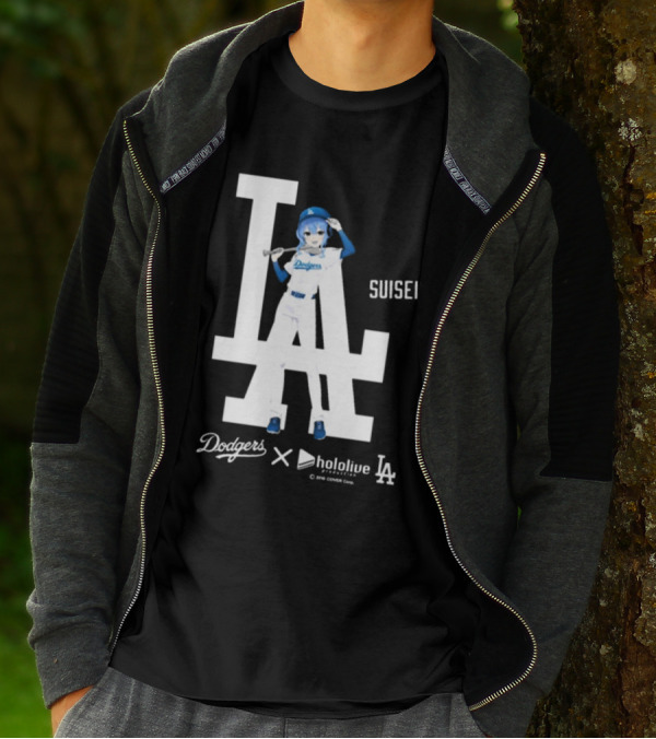 Dodgers X Hololive Suisei LA Collaboration T-Shirt