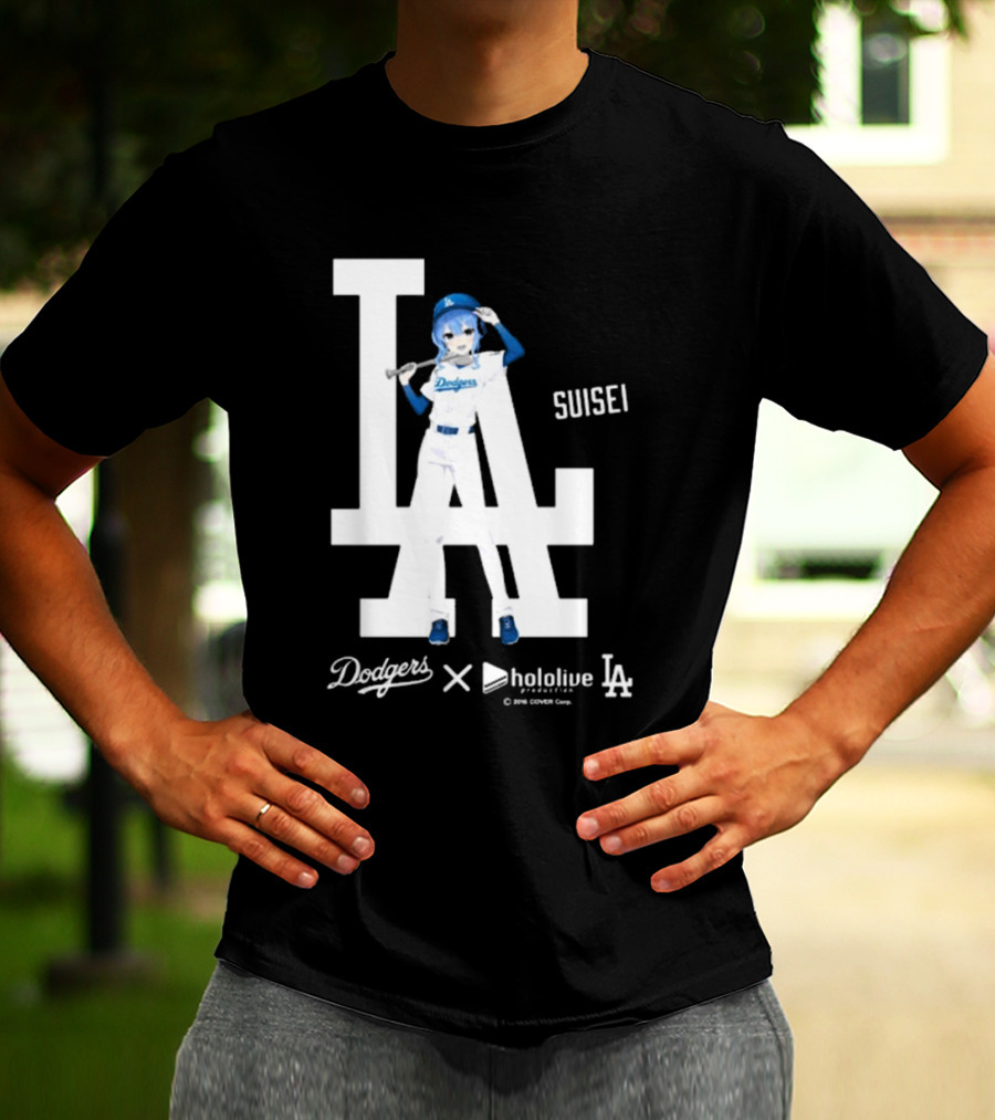 Dodgers X Hololive Suisei LA Collaboration T-Shirt