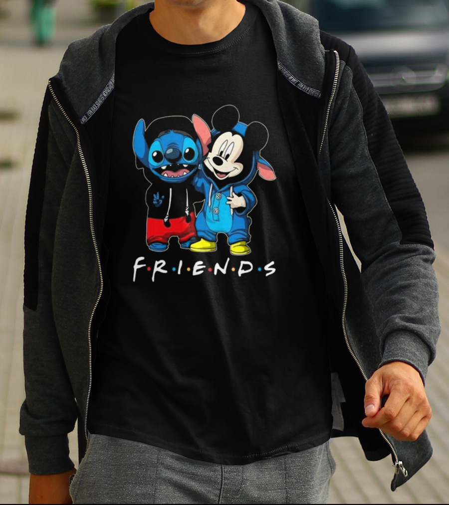Stitch And Mickey Mouse Disney Friends Best Friends For Life T-Shirt