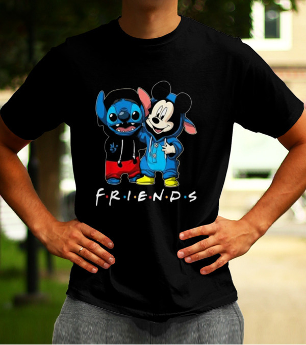 Stitch And Mickey Mouse Disney Friends Best Friends For Life T-Shirt