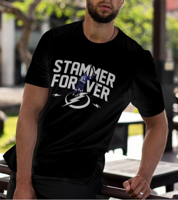 Tampa Bay Lightning Stammer Forever 91 Hockey Team Legend T-Shirt