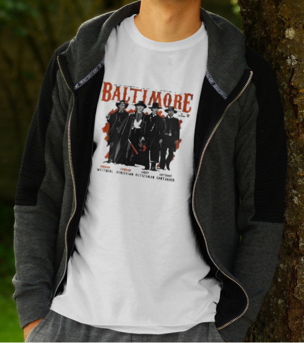 Baltimore Tombstone Sluggers Jordan Gunnar Adley Anthony Westburg Henderson Rutschman Santander T-Shirt