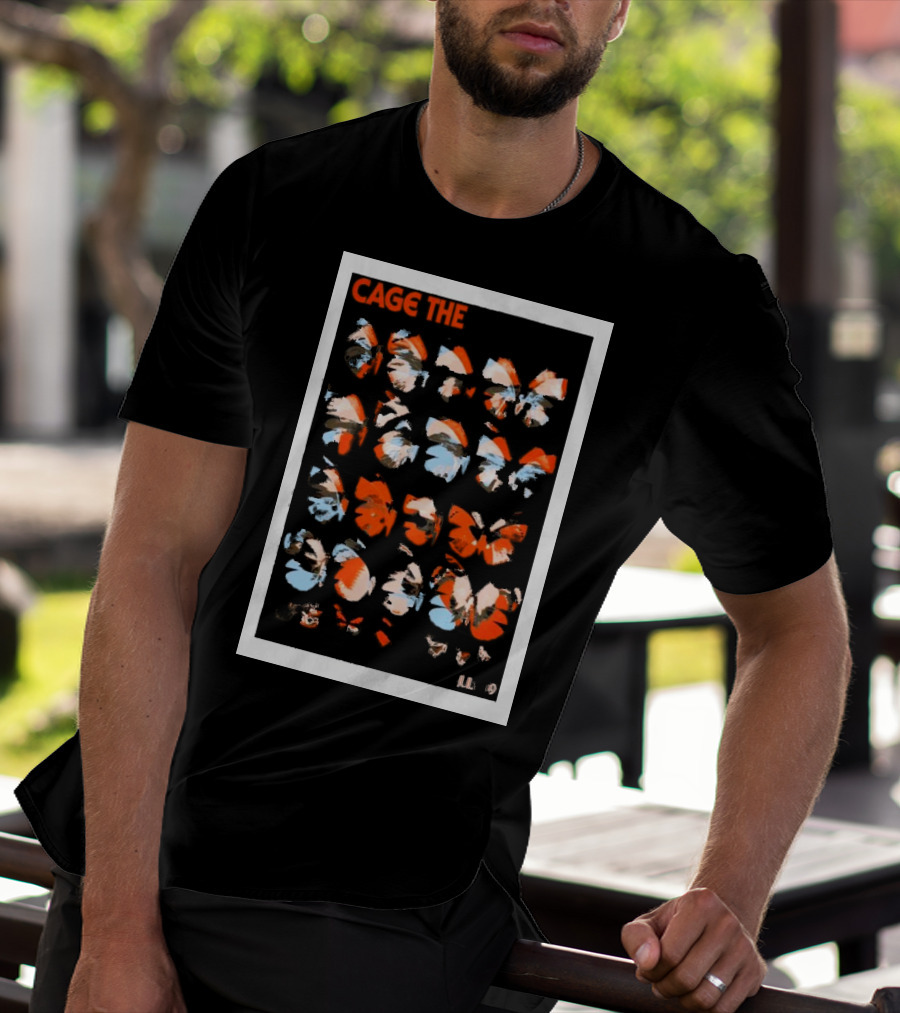Cage The Elephant Butterfly Pattern Isleta Amphitheater Albuquerque July 9 T-Shirt