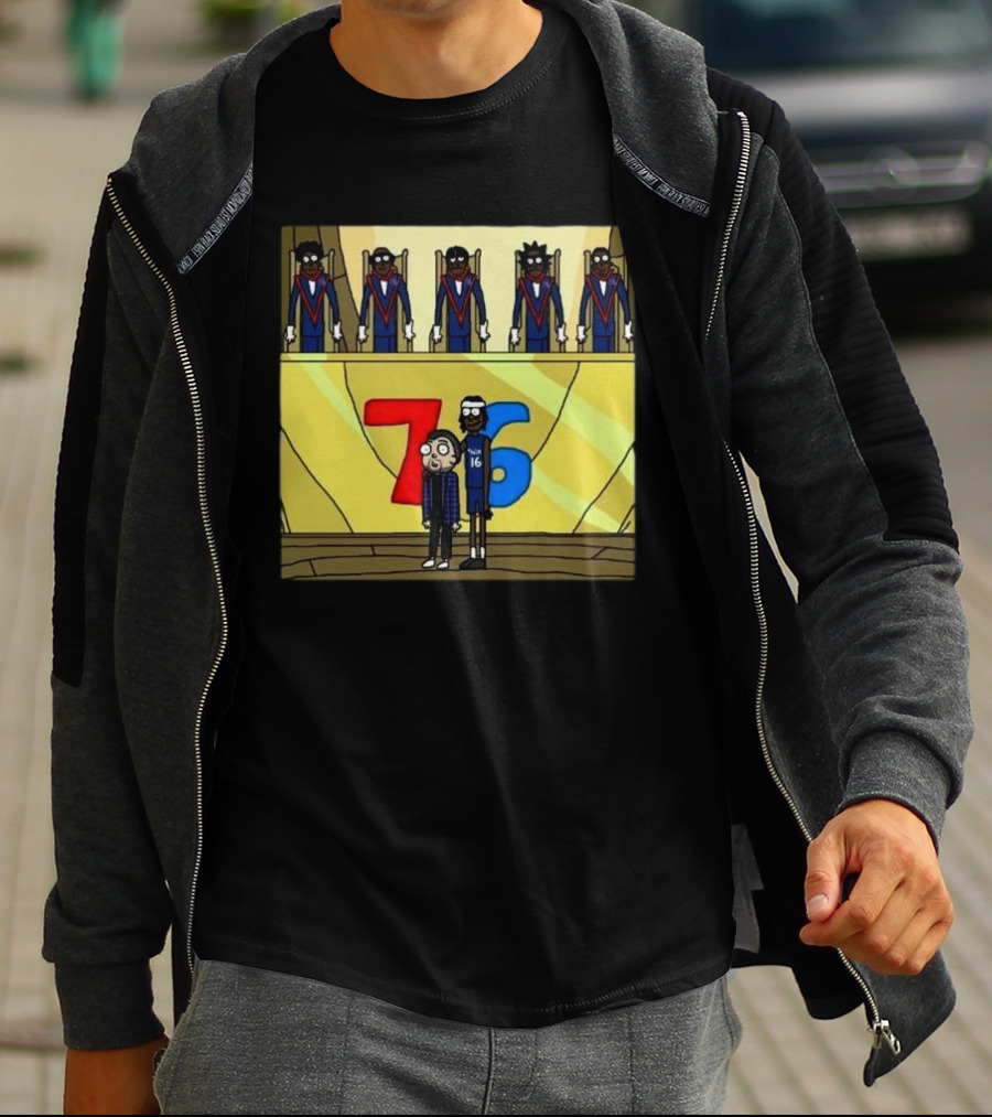 Council Of Rickys And Daryl Morty Sixers 76 T-Shirt
