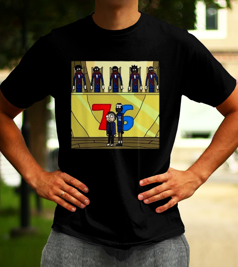 Council Of Rickys And Daryl Morty Sixers 76 T-Shirt