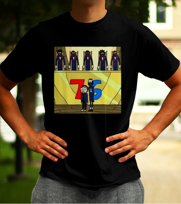 Council Of Rickys And Daryl Morty Sixers 76 T-Shirt