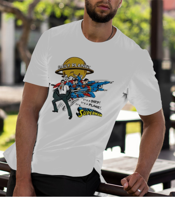 Daily Planet Superman It's A Bird It's A Plane It's Superman T-Shirt
