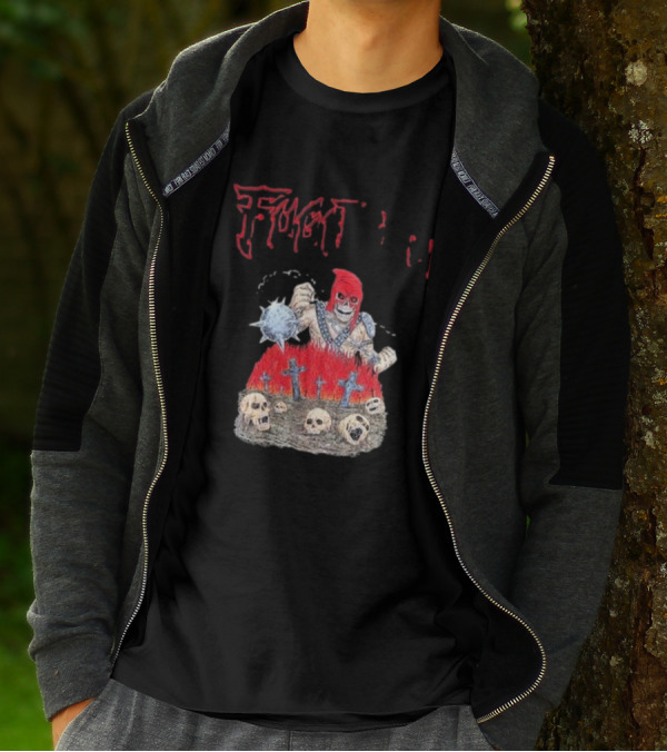 Fugitivetx Mace Guy With Skulls And Crosses T-Shirt