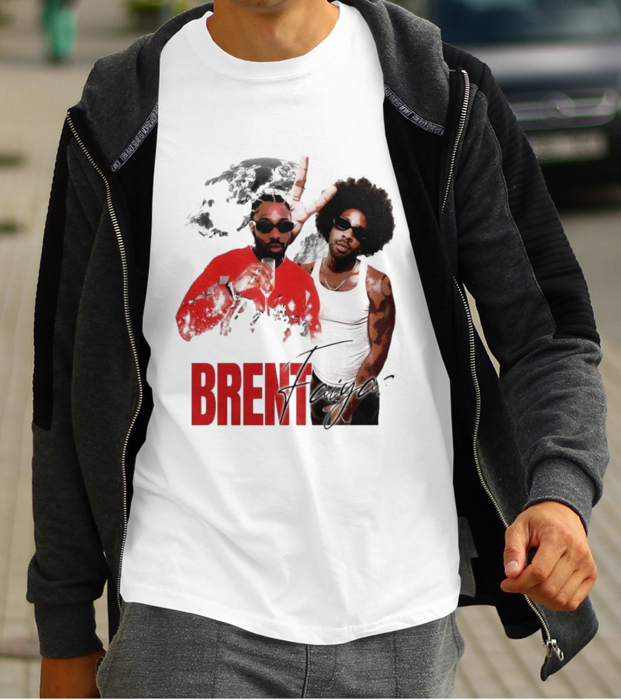 Brent Faiyaz Red Jacket And Tank Top T-Shirt