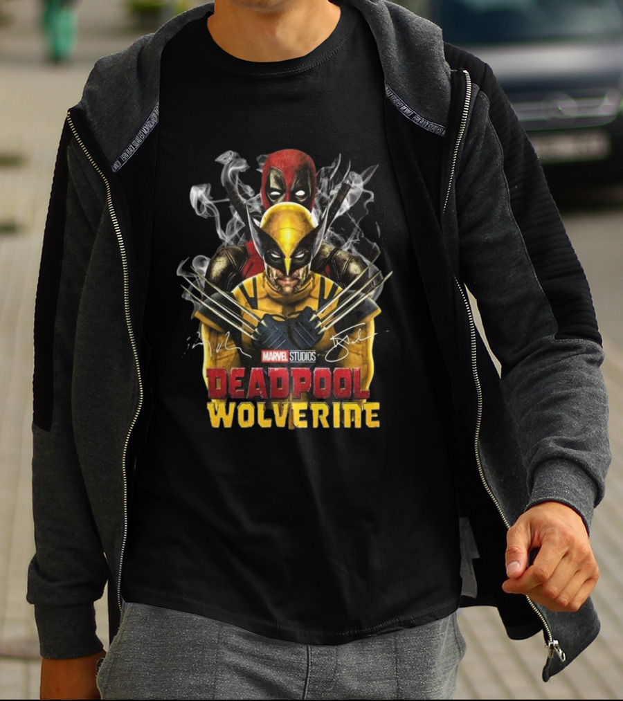 Marvel Studios Deadpool Wolverine Signature Collaboration T-Shirt