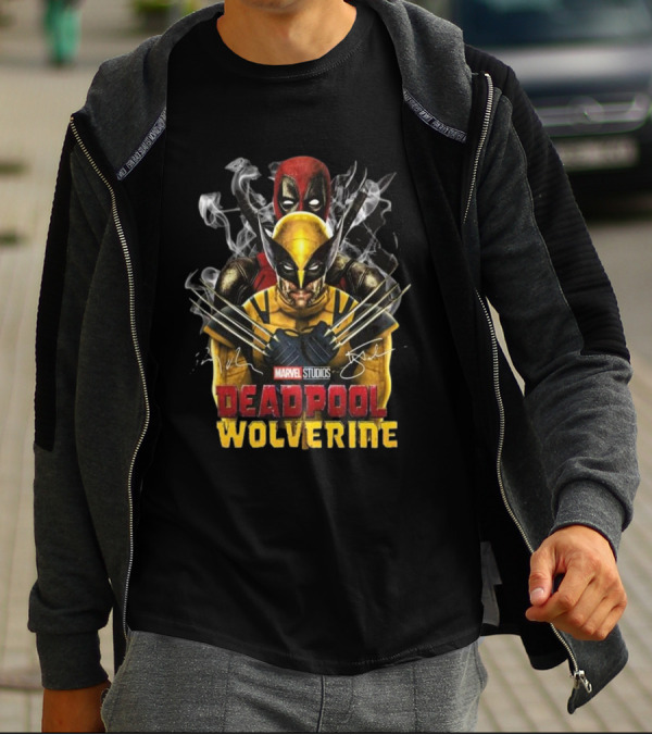 Marvel Studios Deadpool Wolverine Signature Collaboration T-Shirt