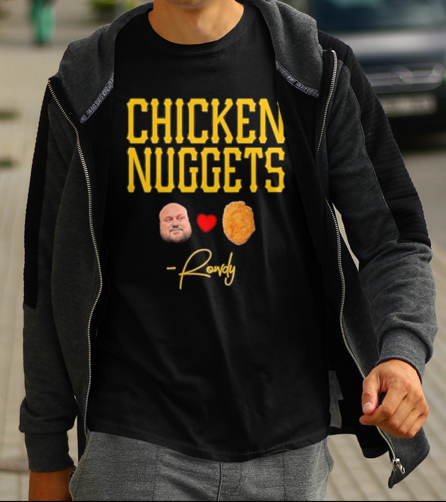 Rowdy Heart Face Chicken Nuggets T-Shirt