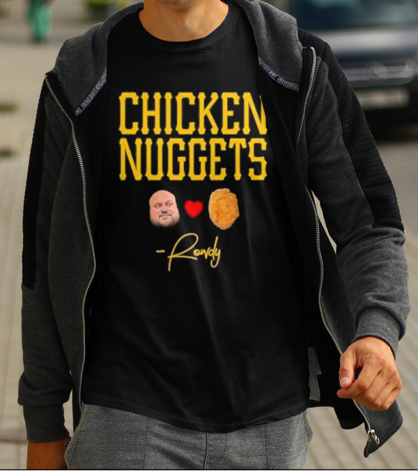Rowdy Heart Face Chicken Nuggets T-Shirt