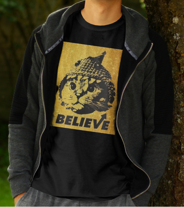 Believe Shark Cat Solana Gold T-Shirt
