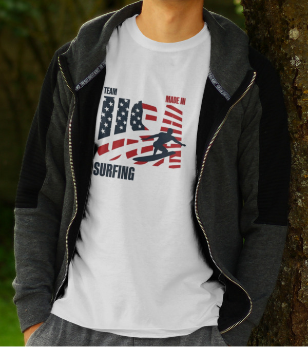 Team USA Surfing Made In Olympic T-Shirt
