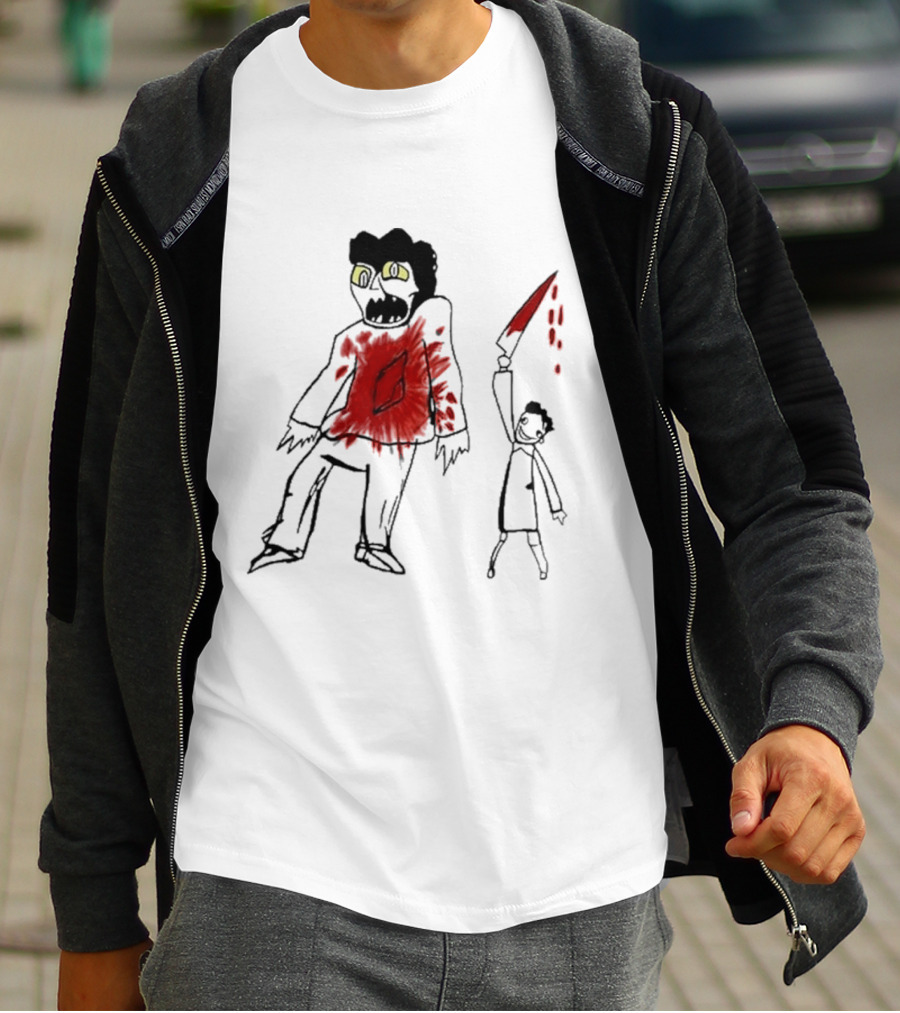 Suitably Grim Argento Horror Bloodshed Scene T-Shirt