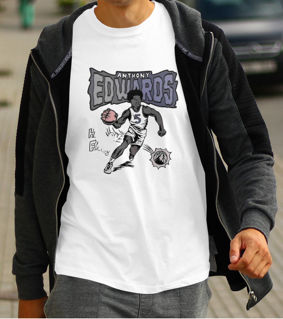 Anthony Edwards Minnesota Timberwolves He Is On Fire T-Shirt