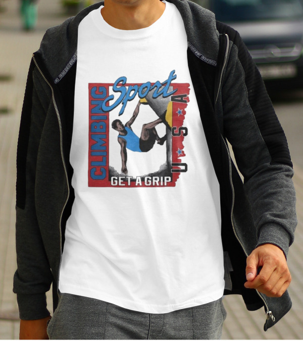 Sport Climbing USA Get A Grip T-Shirt