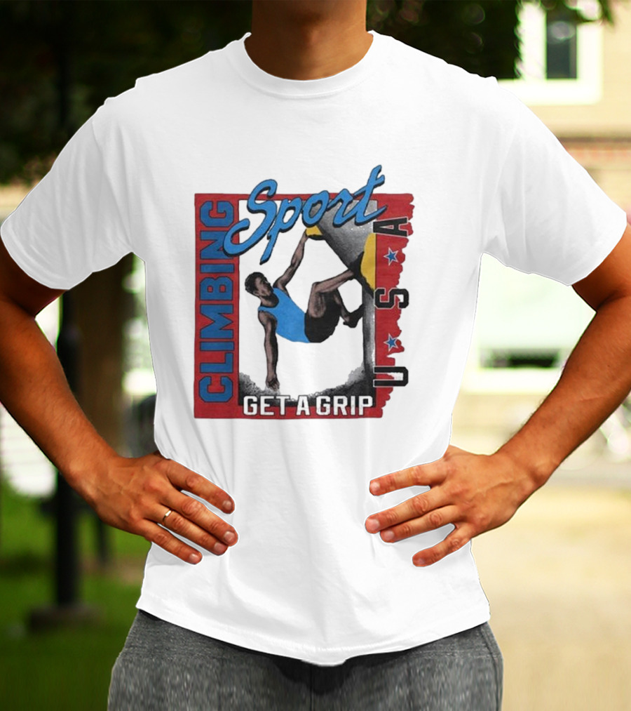 Sport Climbing USA Get A Grip T-Shirt