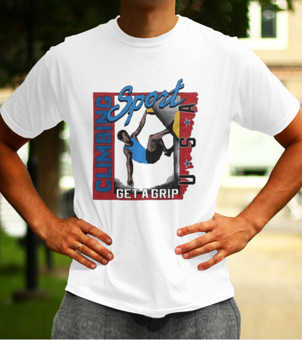 Sport Climbing USA Get A Grip T-Shirt