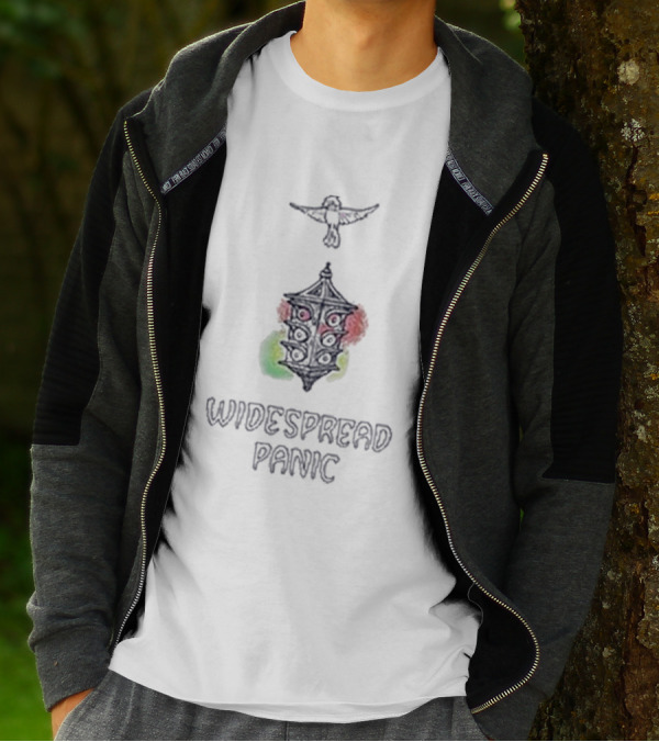 Widespread Panic Song Small Town Lantern And Bird T-Shirt