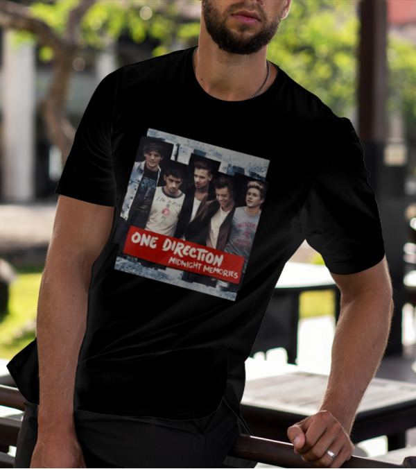 One Direction Midnight Memories Band Photo Collage T-Shirt