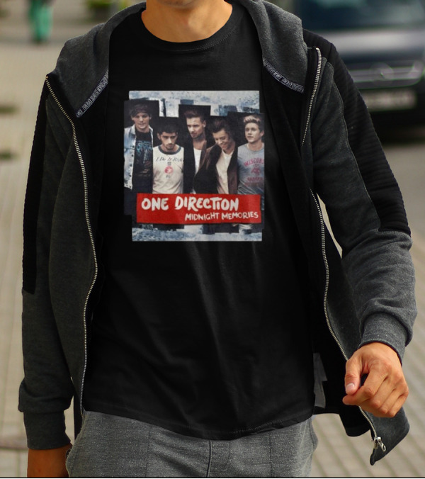 One Direction Midnight Memories Band Photo Collage T-Shirt