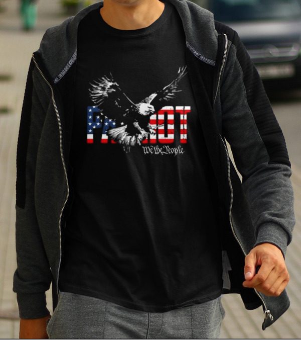 Patriot We The People Freebird Flag Eagle T-Shirt