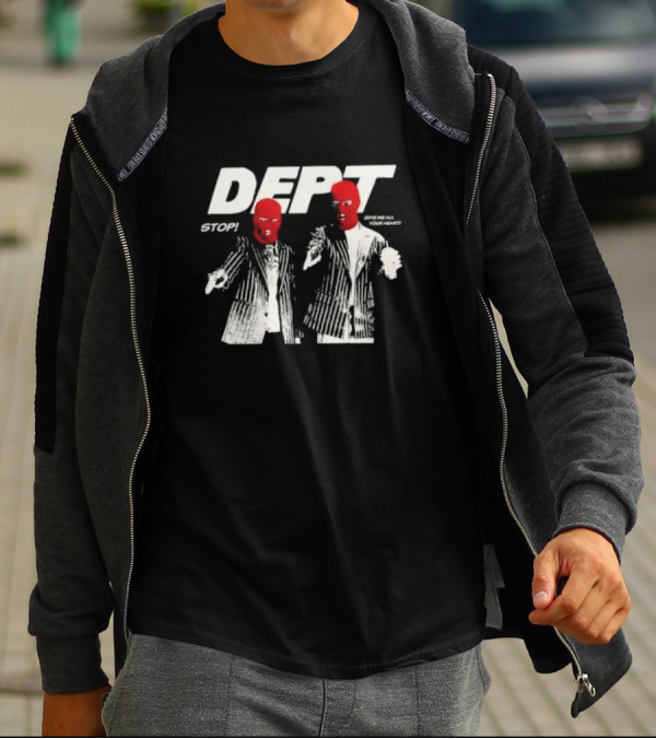 Dept Stop Give Me All Your Heart Red Mask Duo T-Shirt